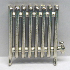 Dollhouse Miniature Metal Radiator